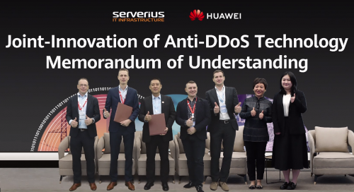 荷蘭ISP Serverius與華為簽署DDoS防御技術聯(lián)合創(chuàng)新備忘錄