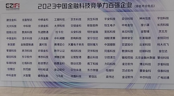 金融科技穩(wěn)健成長，賽博昆侖榮獲“中國金融科技百強(qiáng)企業(yè)”稱號