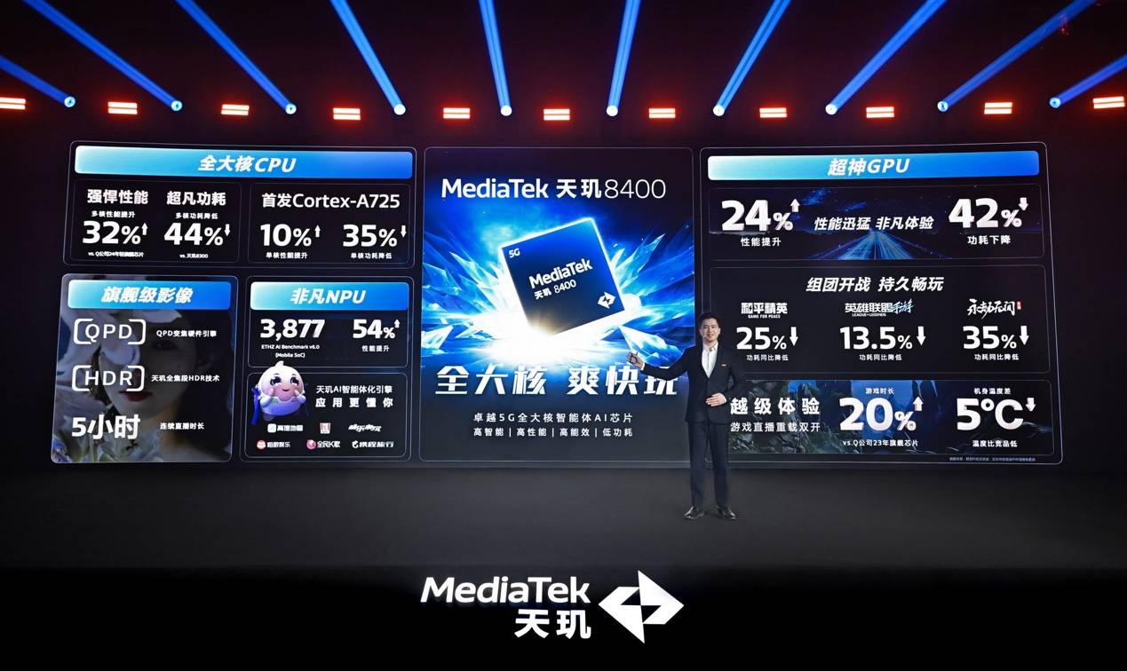 天璣8400搭載同檔最強(qiáng)GPU，越級游戲體驗(yàn)摸到旗艦8G3