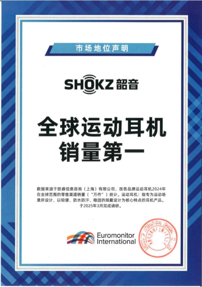 登頂全球運動耳機銷量No.1，韶音開放聲學技術的現象級破圈之路