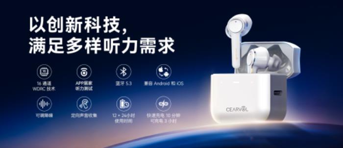 Cearvol深韻助聽器京東&天貓首發(fā)：以AI創(chuàng)新驅(qū)動，破局高價壟斷